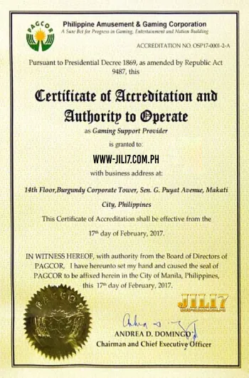 JILI7 Licensed by Pagcor